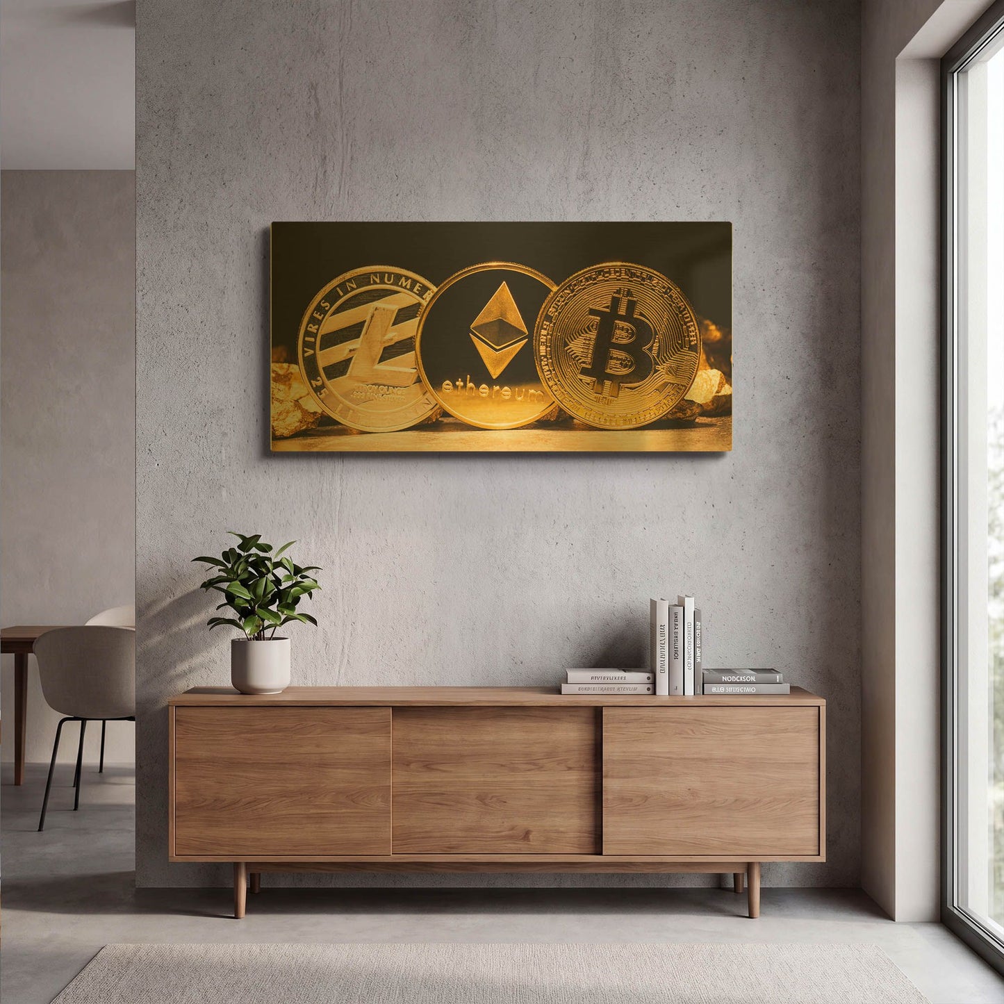 'The OG Crypto II' By LUXE Gold Metal Wall Art