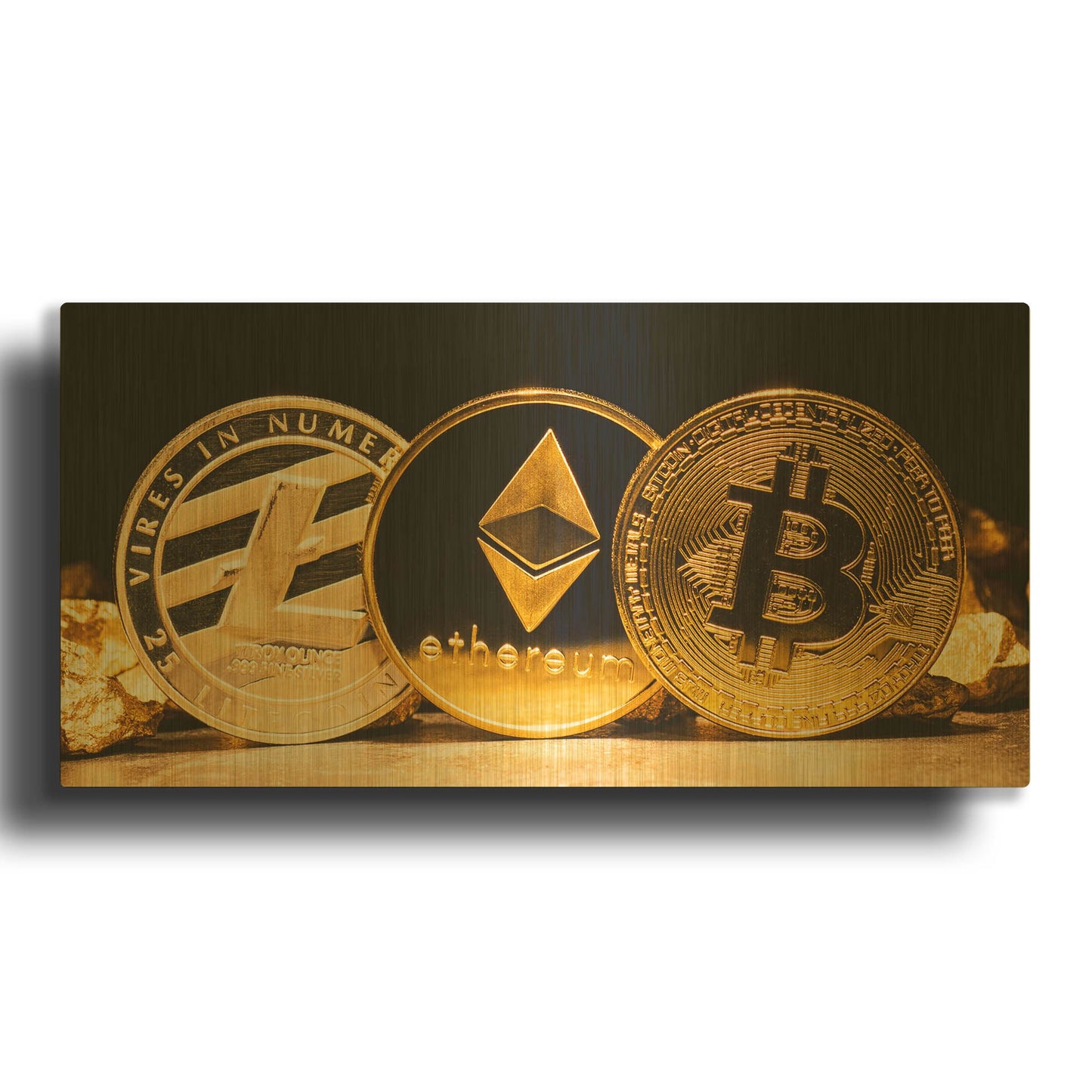 'The OG Crypto II' By LUXE Gold Metal Wall Art