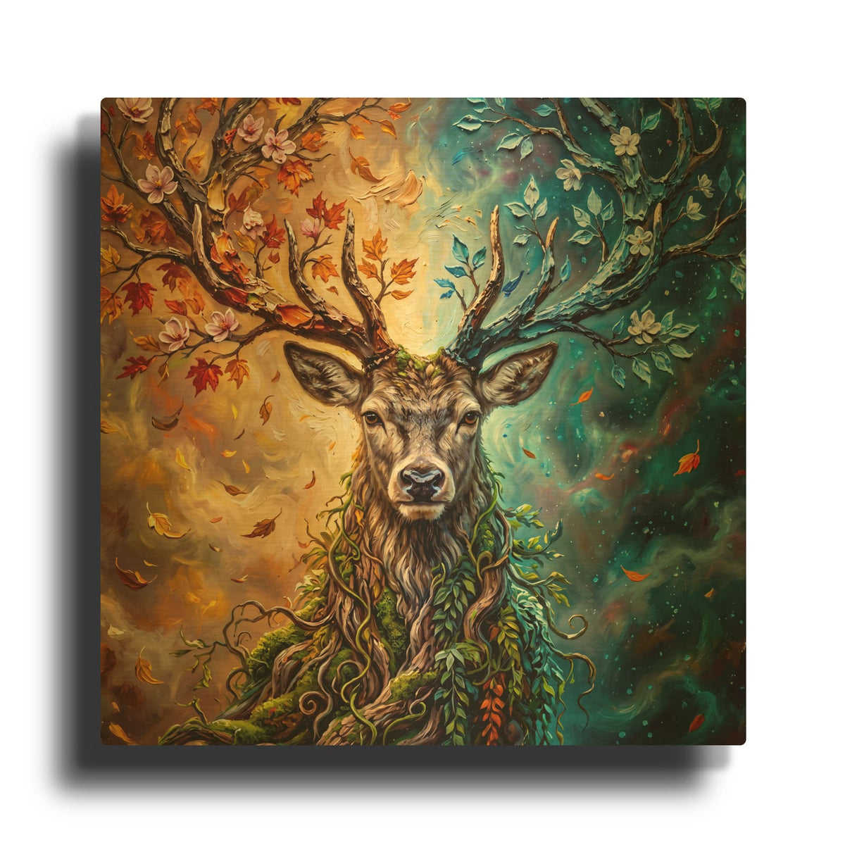 'The Spirit of the Wild' By Veve Gold Metal Wall Art