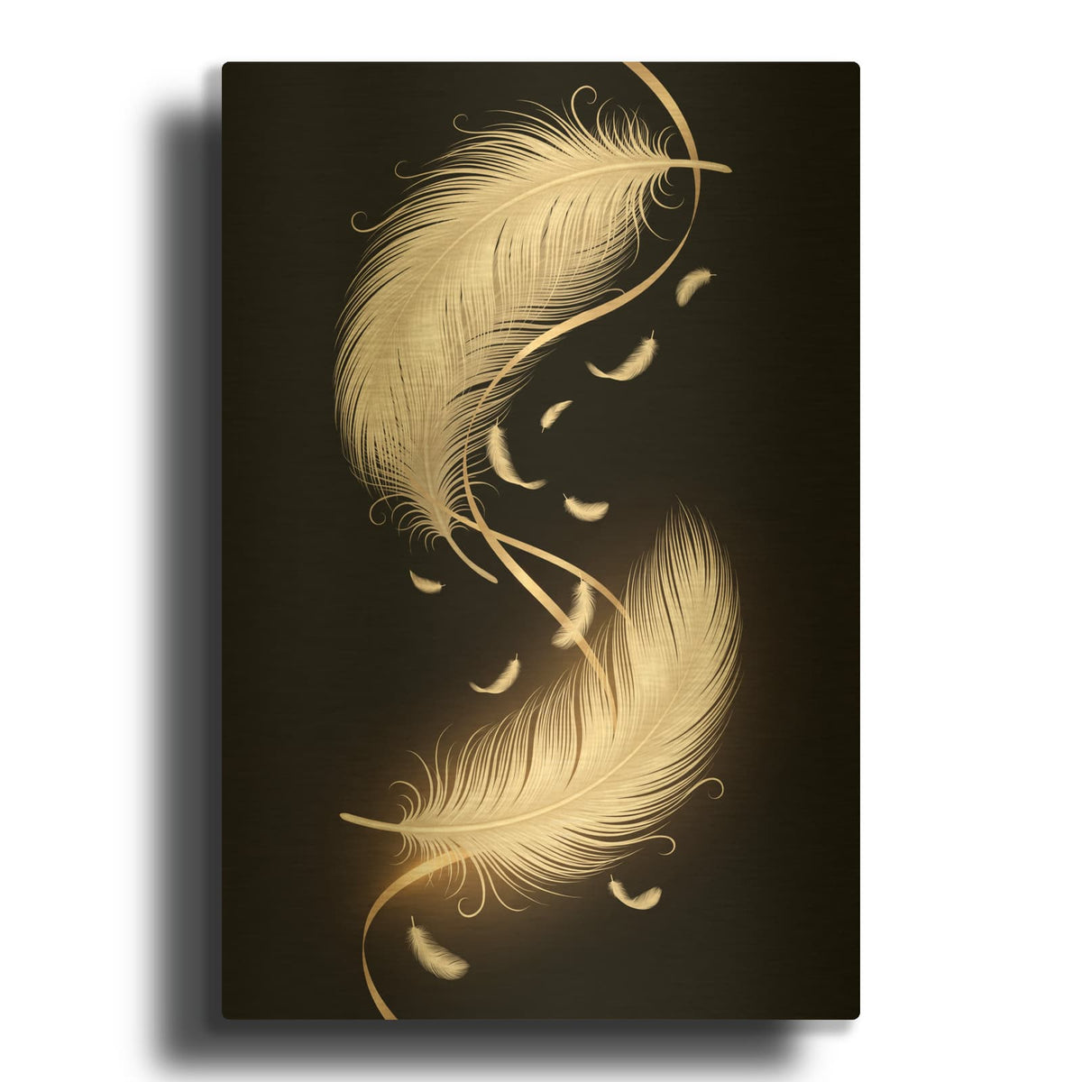 'Whisper of Angels' By Veve Gold Metal Wall Art