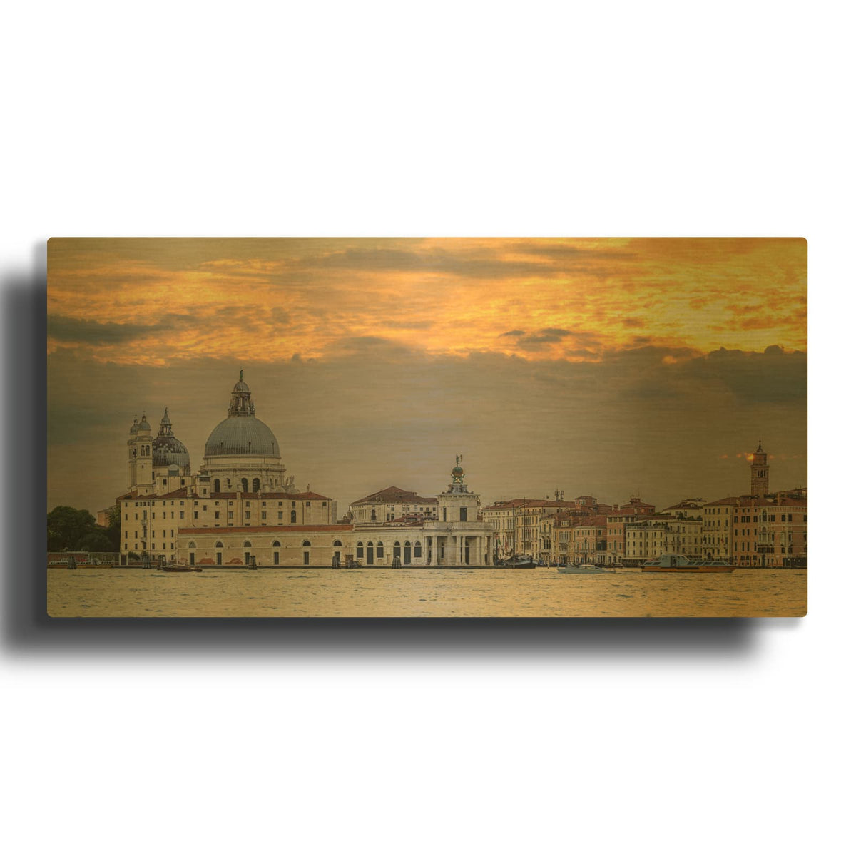 'Venice - Venice in Gold' Gold Metal Wall Art
