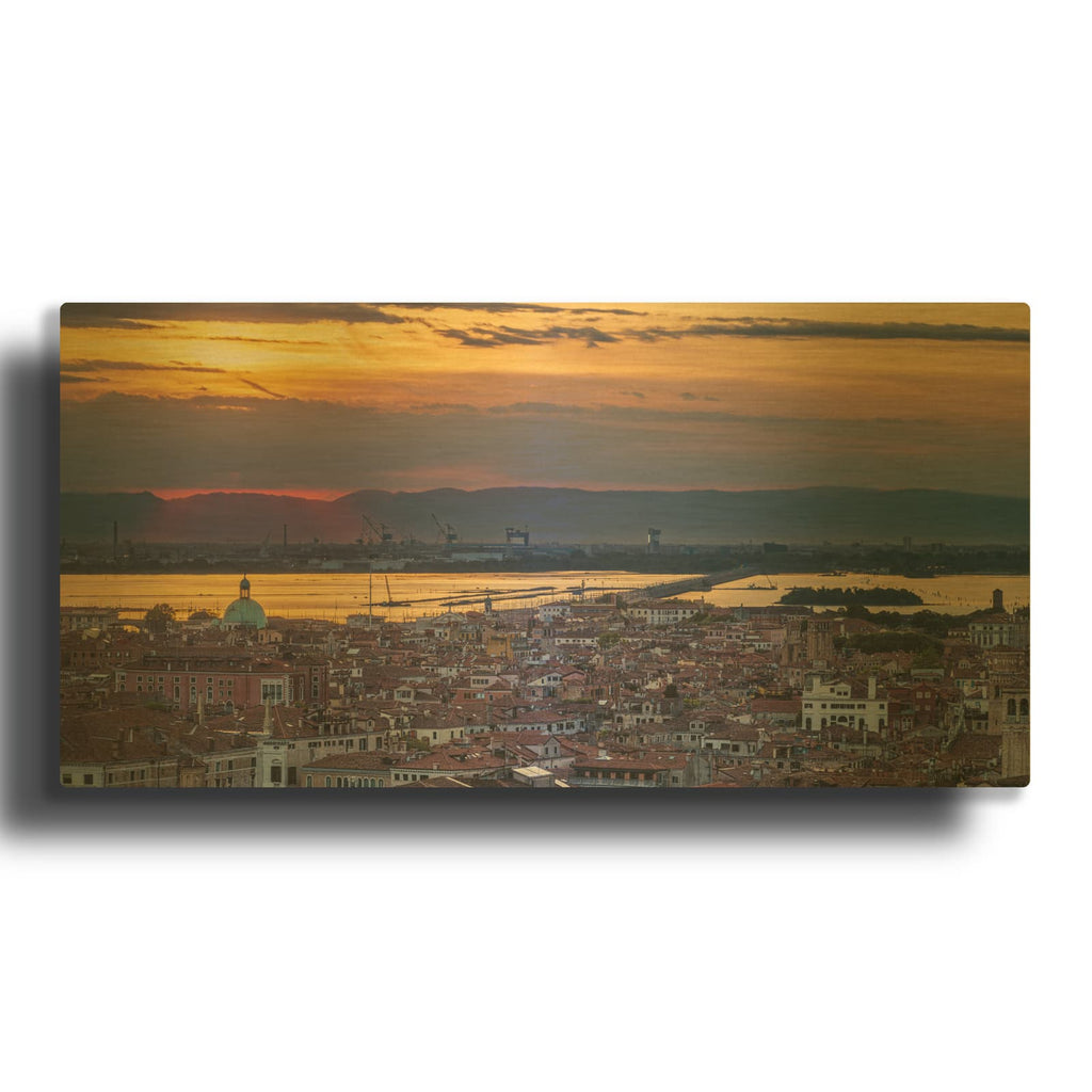 'Venice - At the Edge of Light' Gold Metal Wall Art