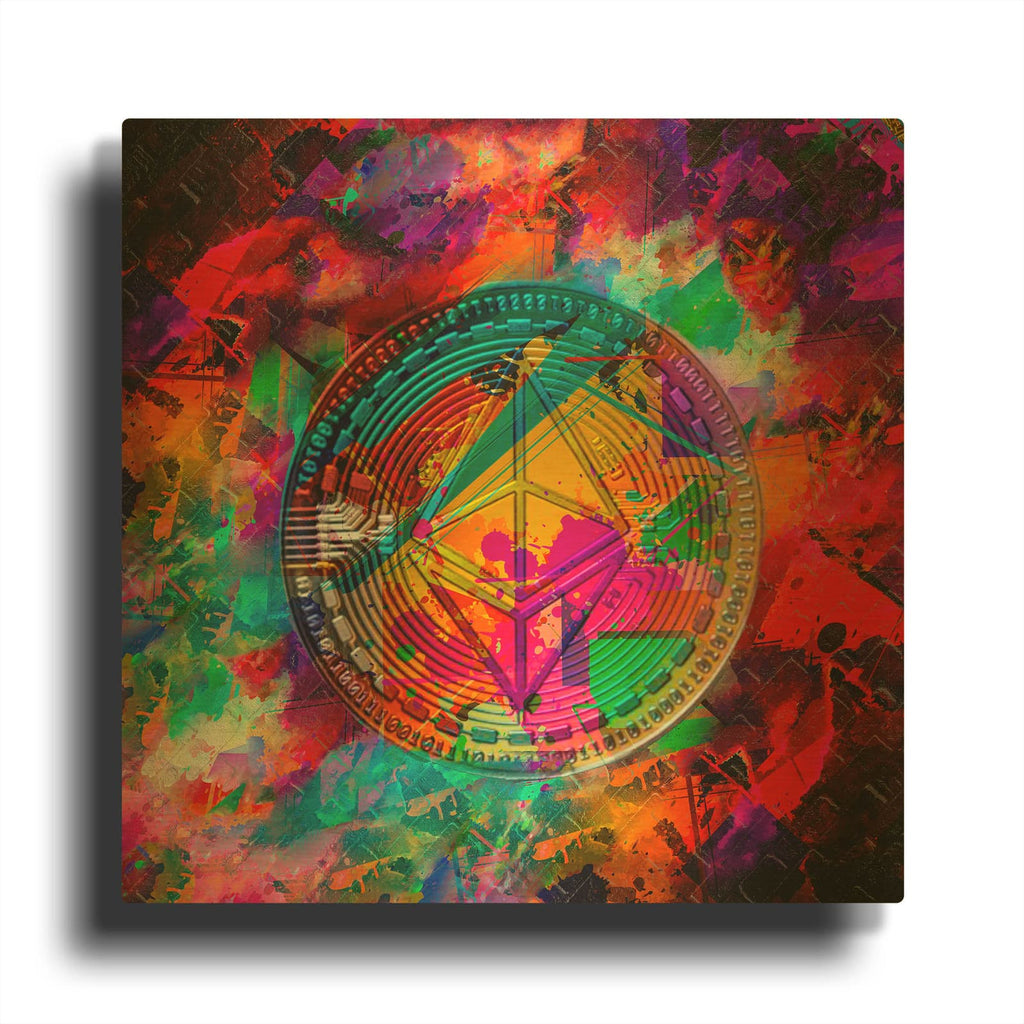 'Ethereum,' By Epic Portfolio Gold Metal Wall Art