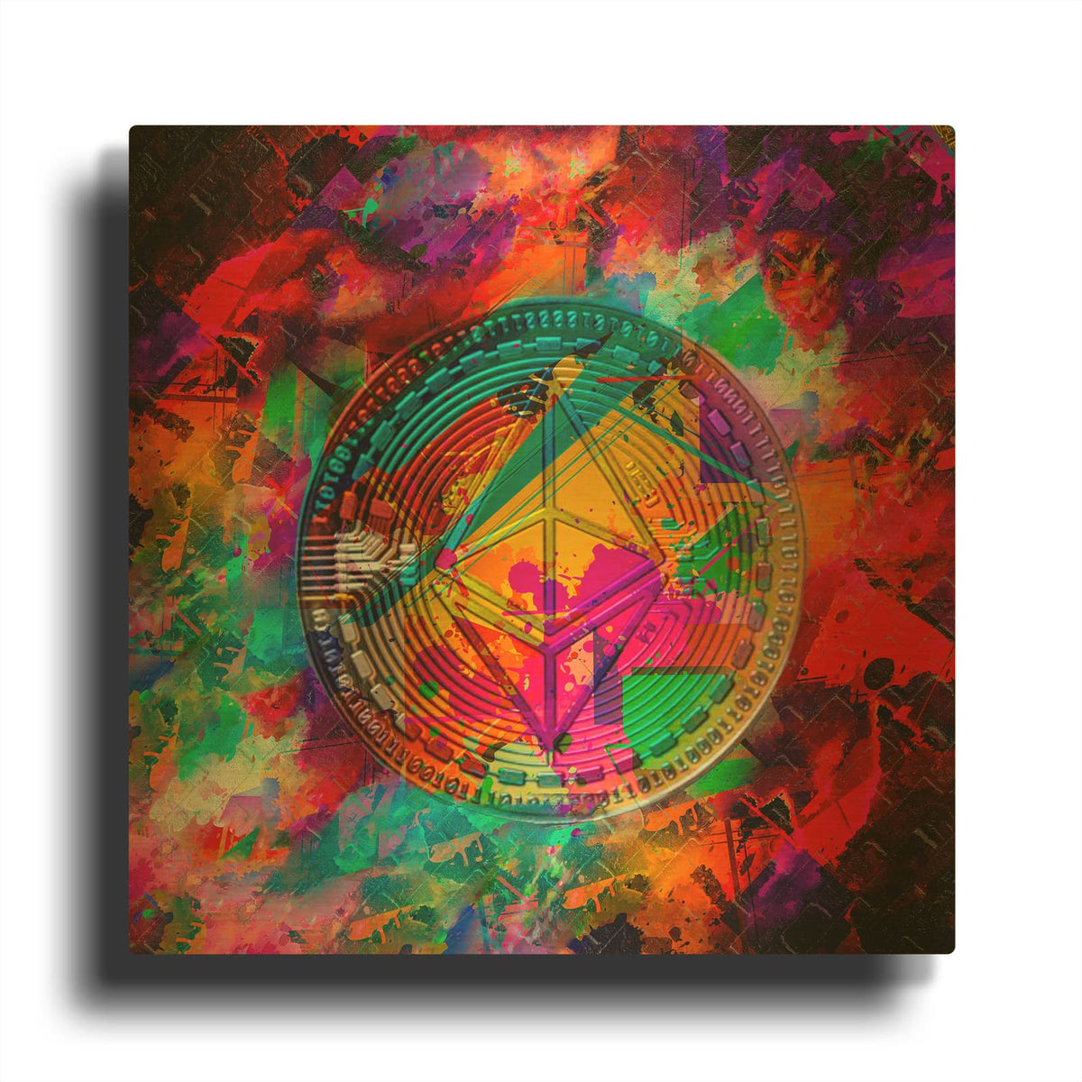 'Ethereum,' By Epic Portfolio Gold Metal Wall Art