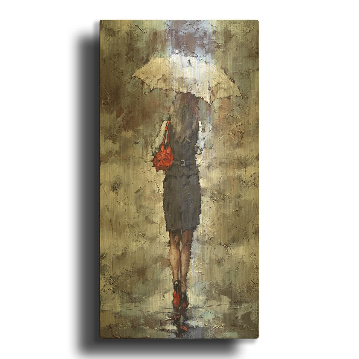 'Autumn' By Alexander Gunin Gold Metal Wall Art