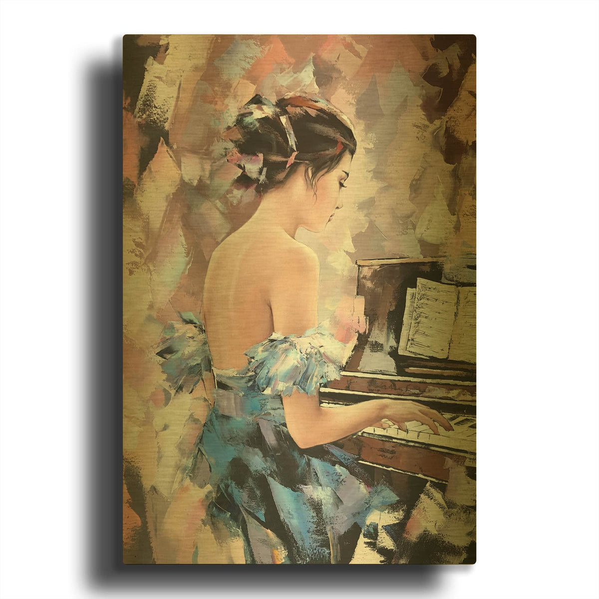 'Moonlight Sonata' By Alexander Gunin Gold Metal Wall Art