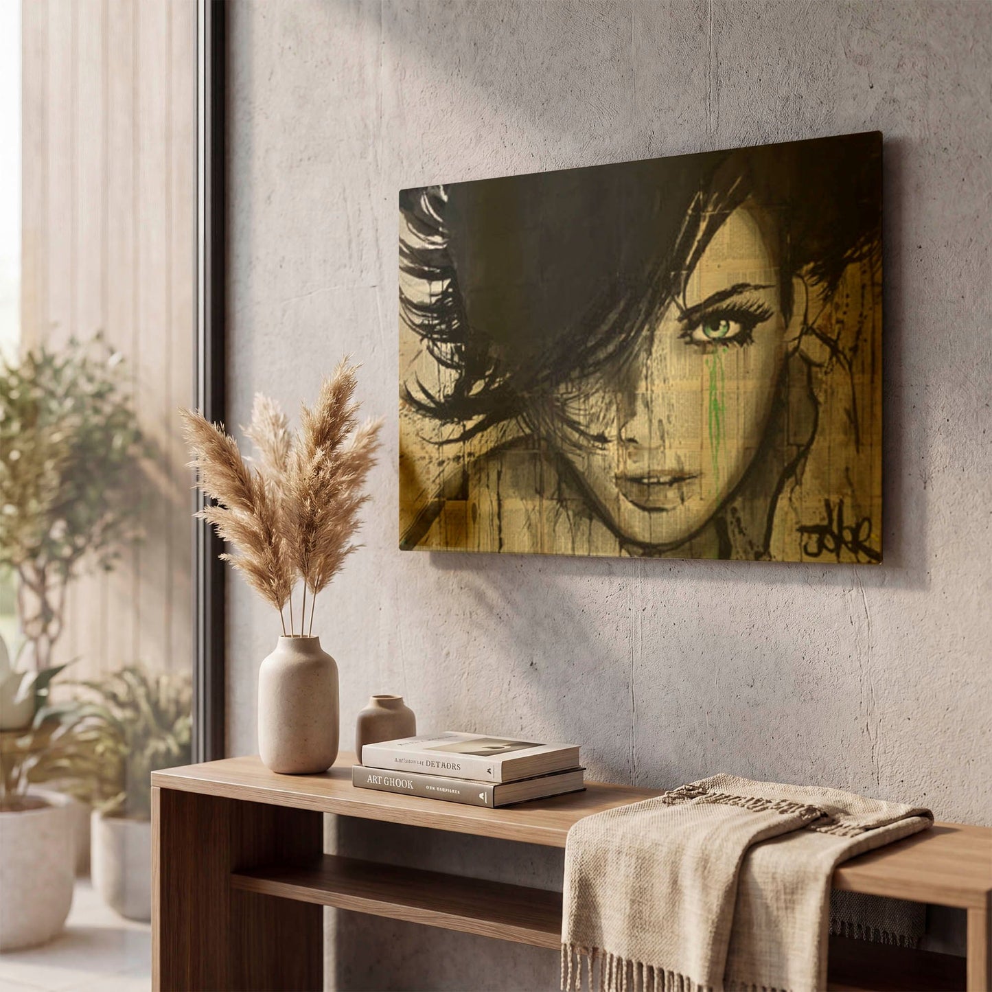 'Things Happen' By Loui Jover Gold Metal Wall Art