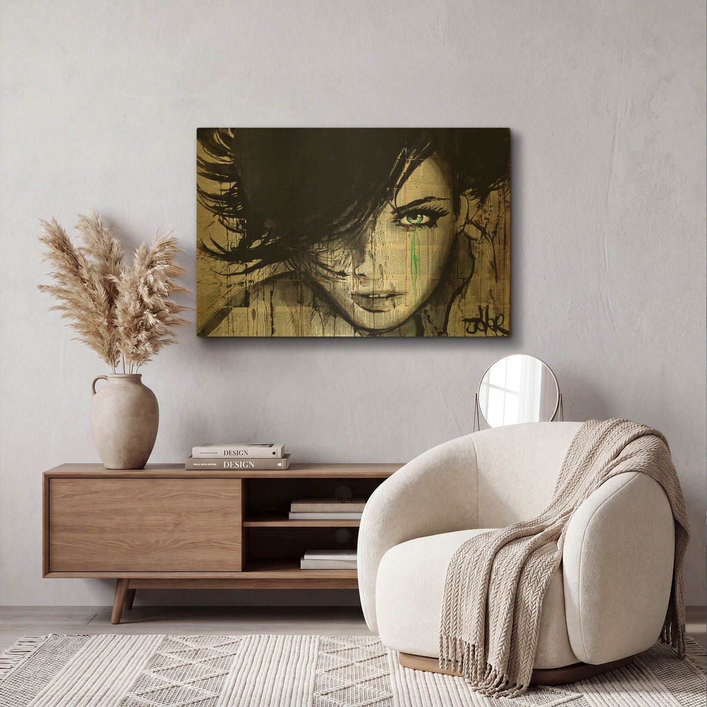'Things Happen' By Loui Jover Gold Metal Wall Art