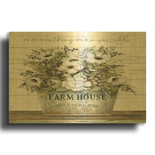 'Nothing Shall Be Impossible' By Cindy Jacobs Gold Metal Wall Art
