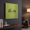 'Flirtle' By Chuck Wimmer Gold Metal Wall Art