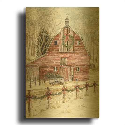 'Ready for the Holidays' By Cindy Jacobs Gold Metal Wall Art