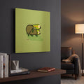 'Furtle' By Chuck Wimmer Gold Metal Wall Art