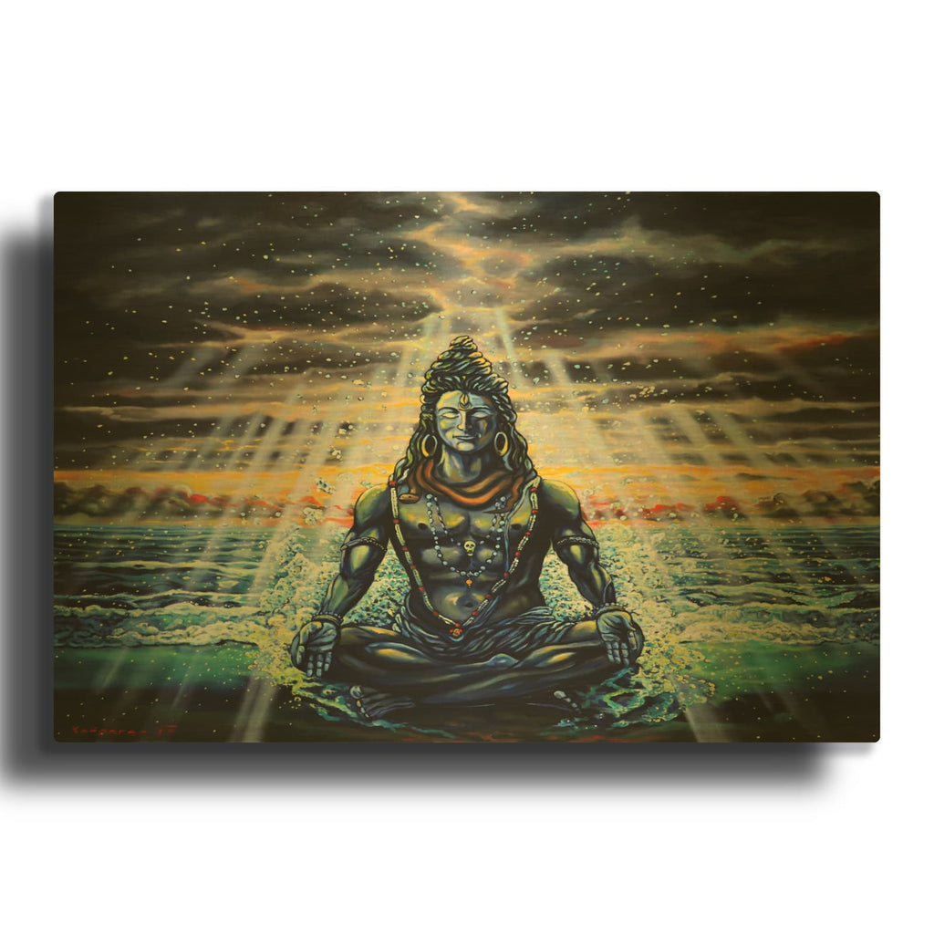 'Shiva' By Jan Kasparec Gold Metal Wall Art