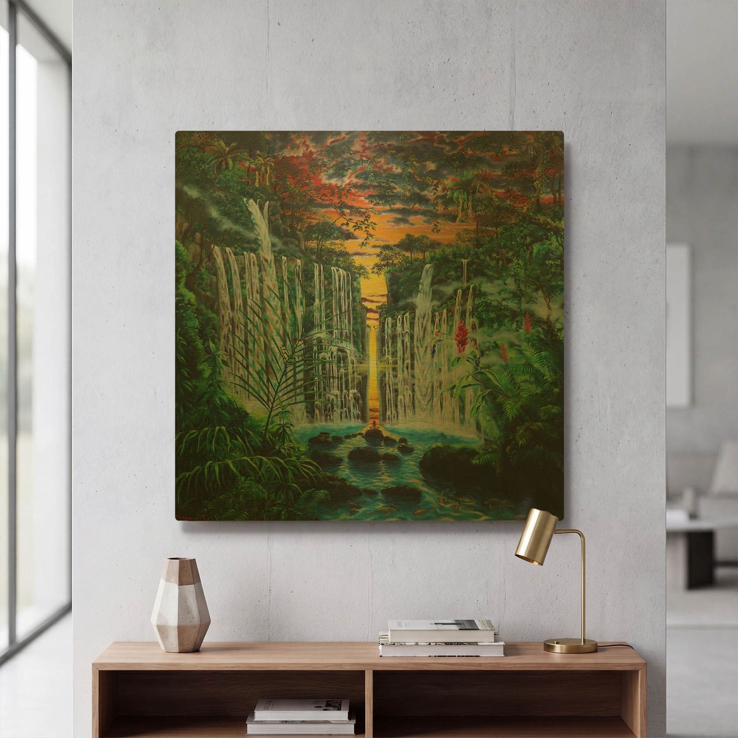 'Paradise' By Jan Kasparec Gold Metal Wall Art