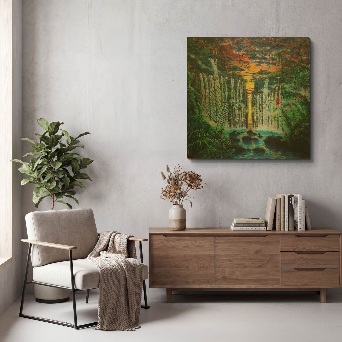 'Paradise' By Jan Kasparec Gold Metal Wall Art