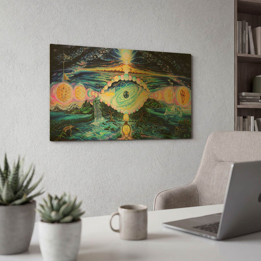 'God' By Jan Kasparec Gold Metal Wall Art
