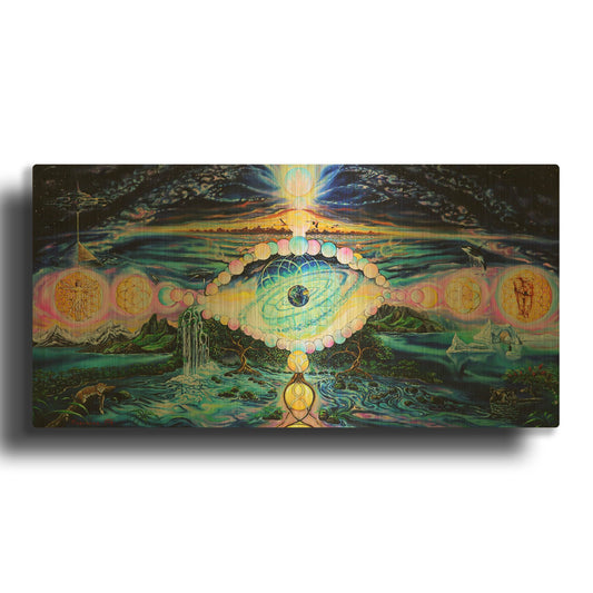 'God' By Jan Kasparec Gold Metal Wall Art