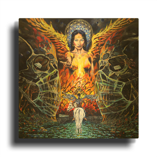 'Fallen Angel' By Jan Kasparec Gold Metal Wall Art
