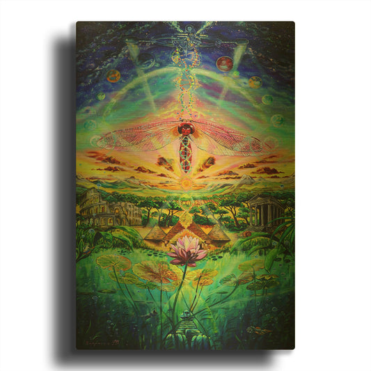 'Evolution' By Jan Kasparec Gold Metal Wall Art