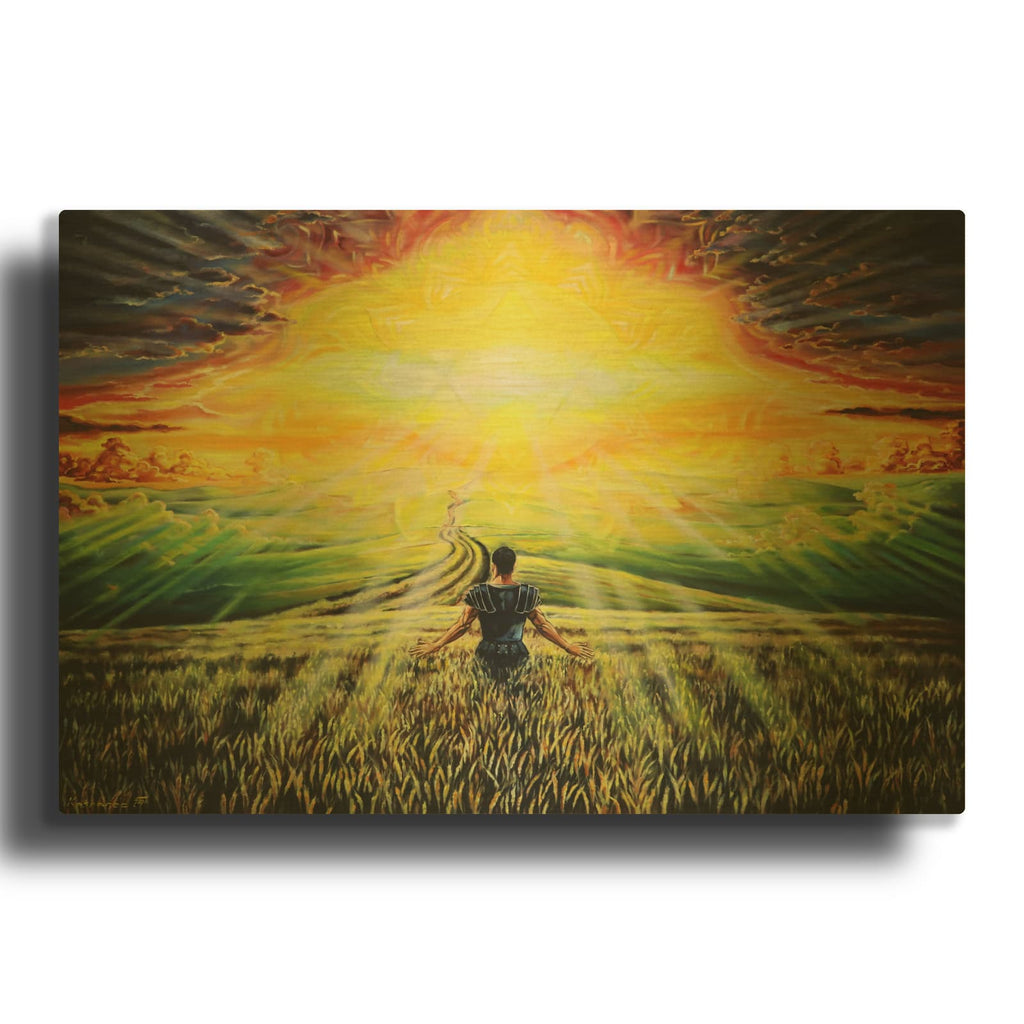 'Coming Back Home II' By Jan Kasparec Gold Metal Wall Art