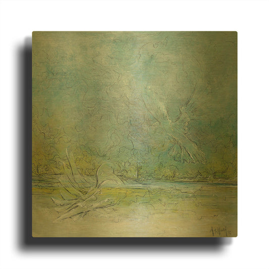 'Fredom' By Samedin Asllani Gold Metal Wall Art