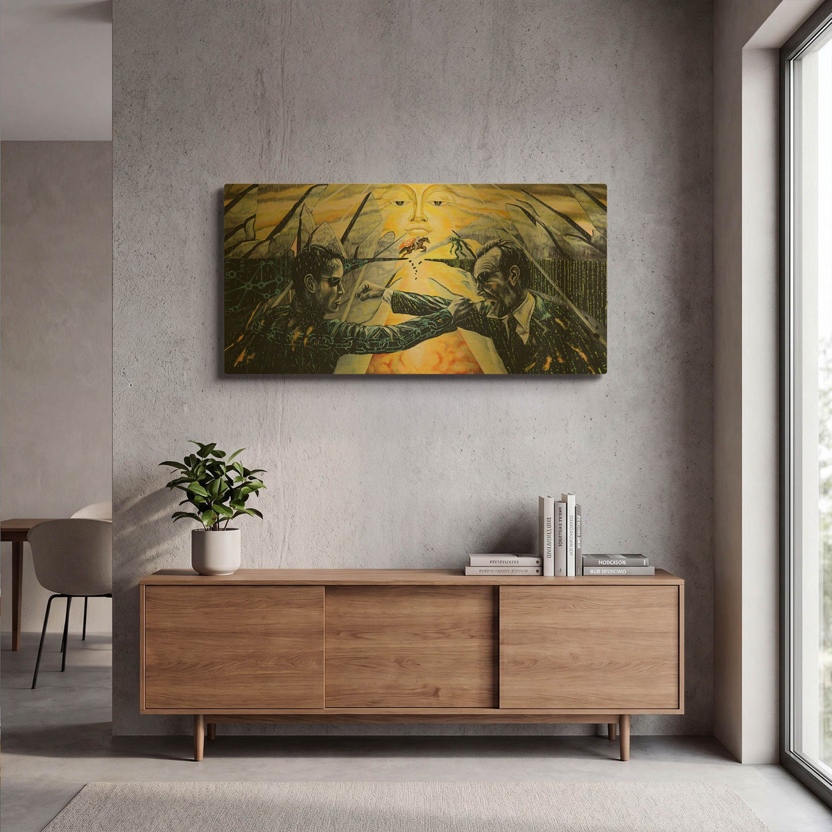 'Battle' By Jan Kasparec Gold Metal Wall Art