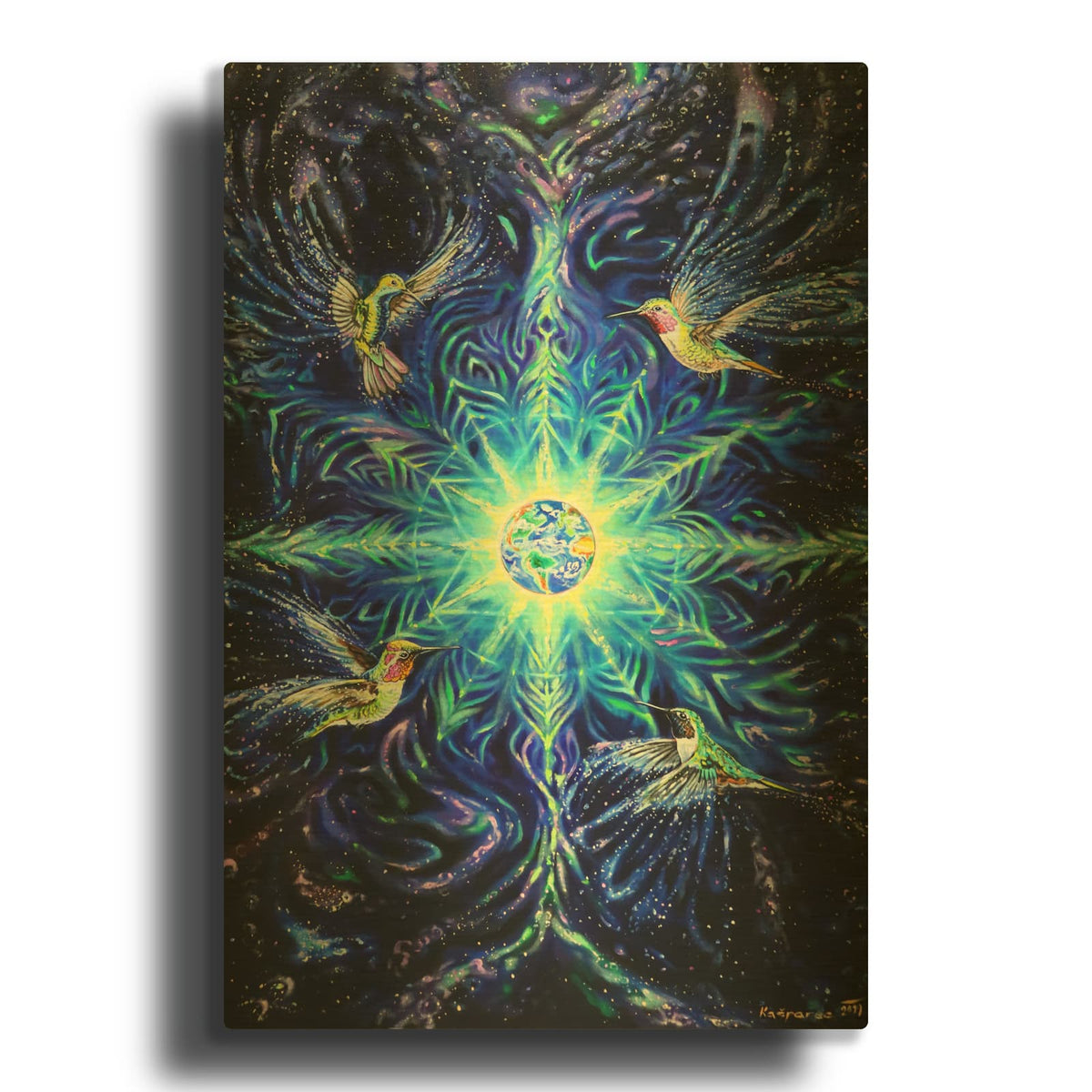 'Anahata' By Jan Kasparec Gold Metal Wall Art