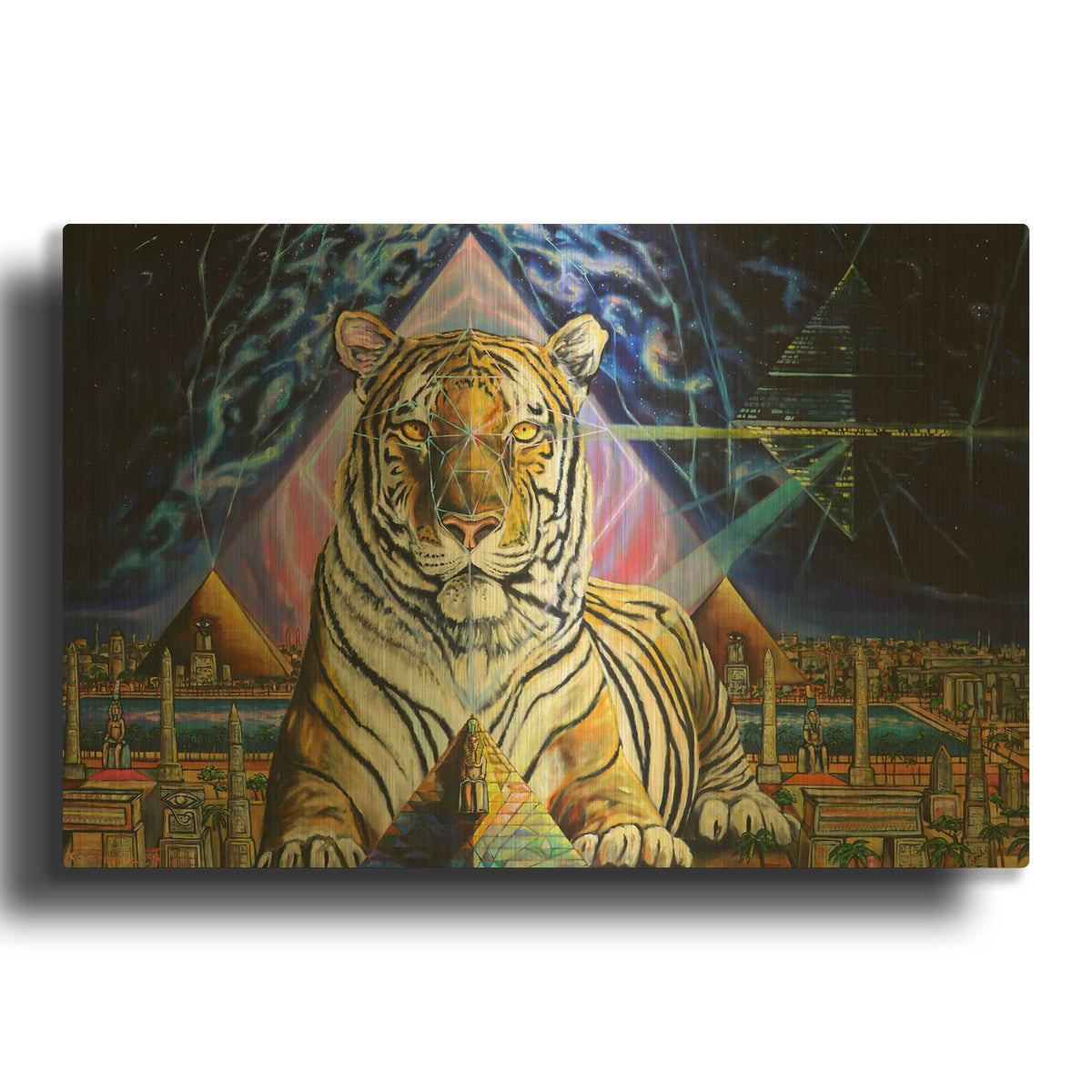 'Activate' By Jan Kasparec Gold Metal Wall Art