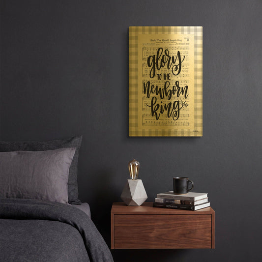 'Angels We Have Heard II' By Imperfect Dust Gold Metal Wall Art