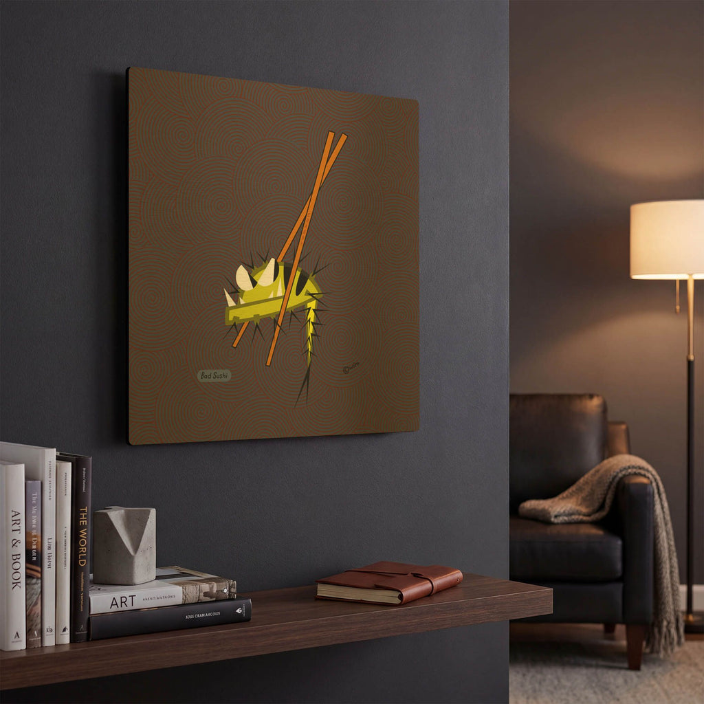 'Crabby' By Chuck Wimmer Gold Metal Wall Art