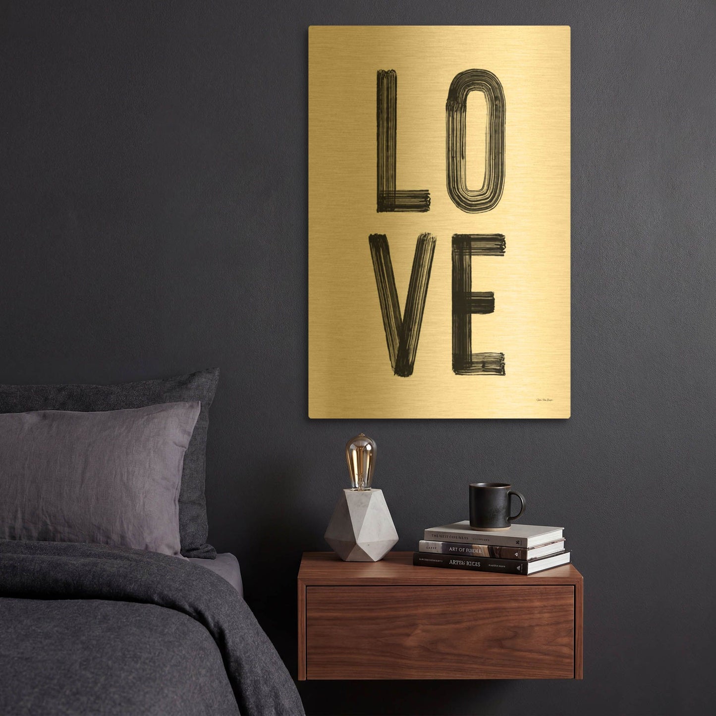 'Play 2' By Seven Trees Design Gold Metal Wall Art