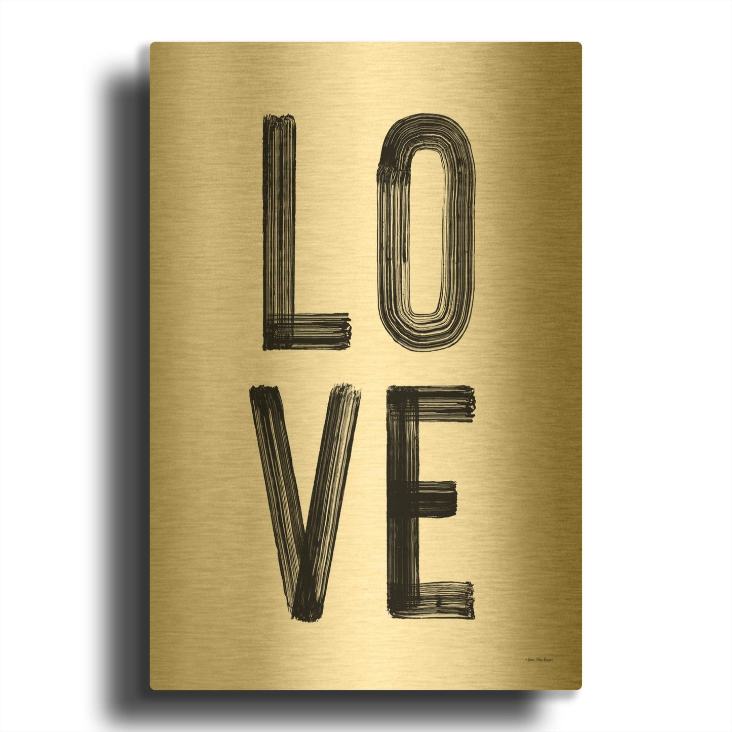 'Play 2' By Seven Trees Design Gold Metal Wall Art