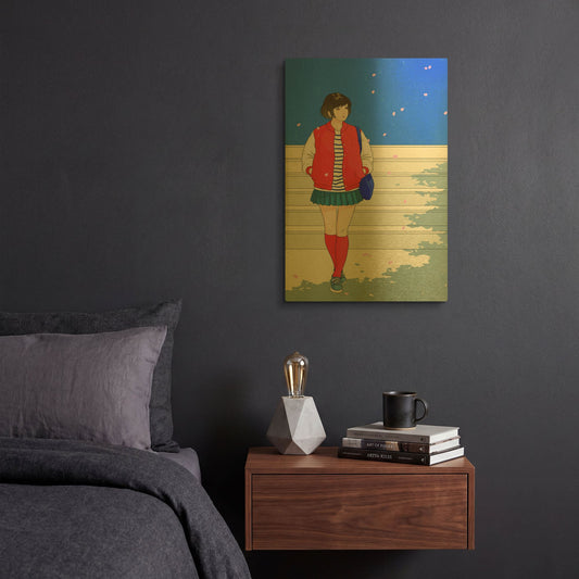 'Dance in the Wind' By Sai Tamiya Gold Metal Wall Art