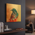 'Ravenscry' By Mario Sanchez Nevado Gold Metal Wall Art