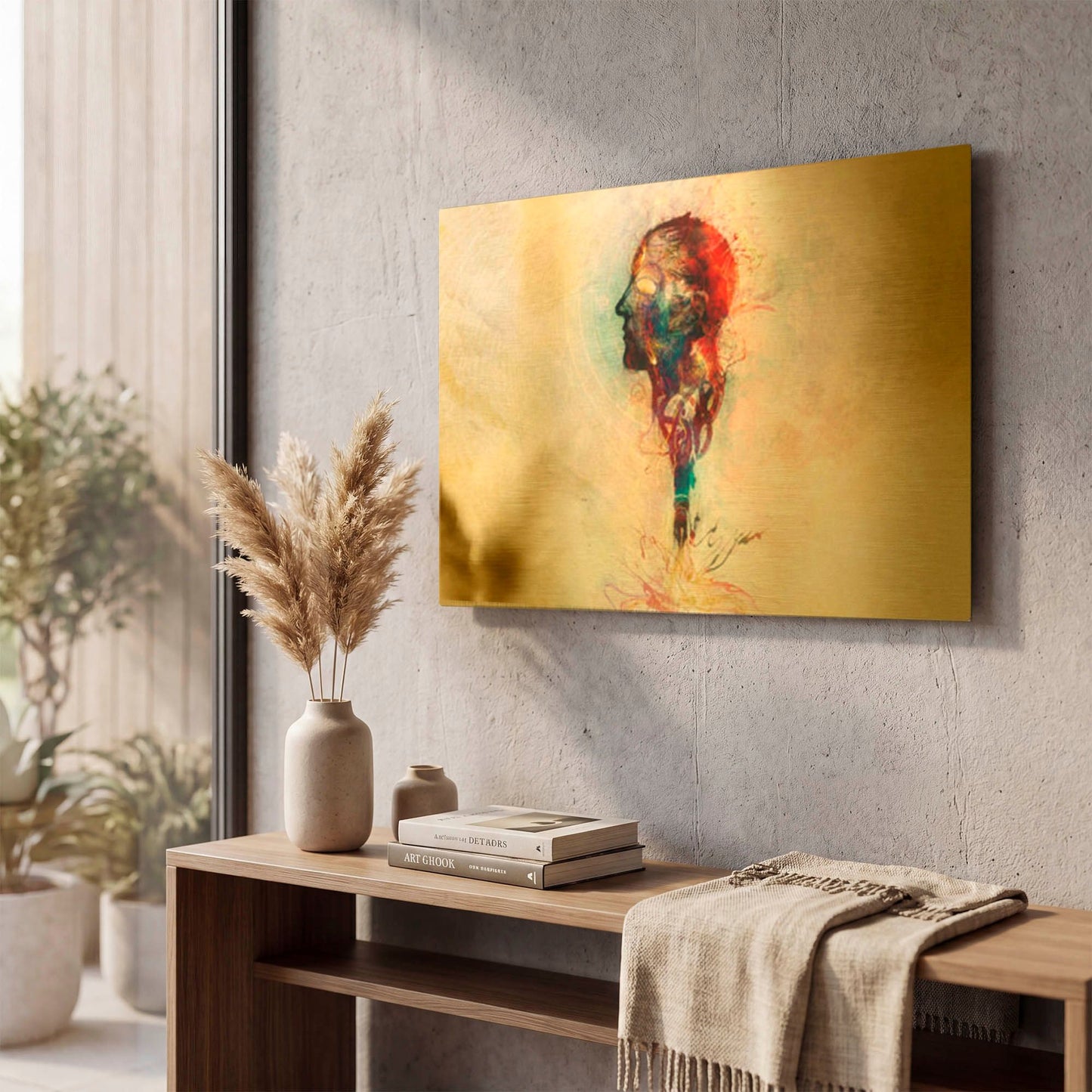 'Leader' By Mario Sanchez Nevado Gold Metal Wall Art