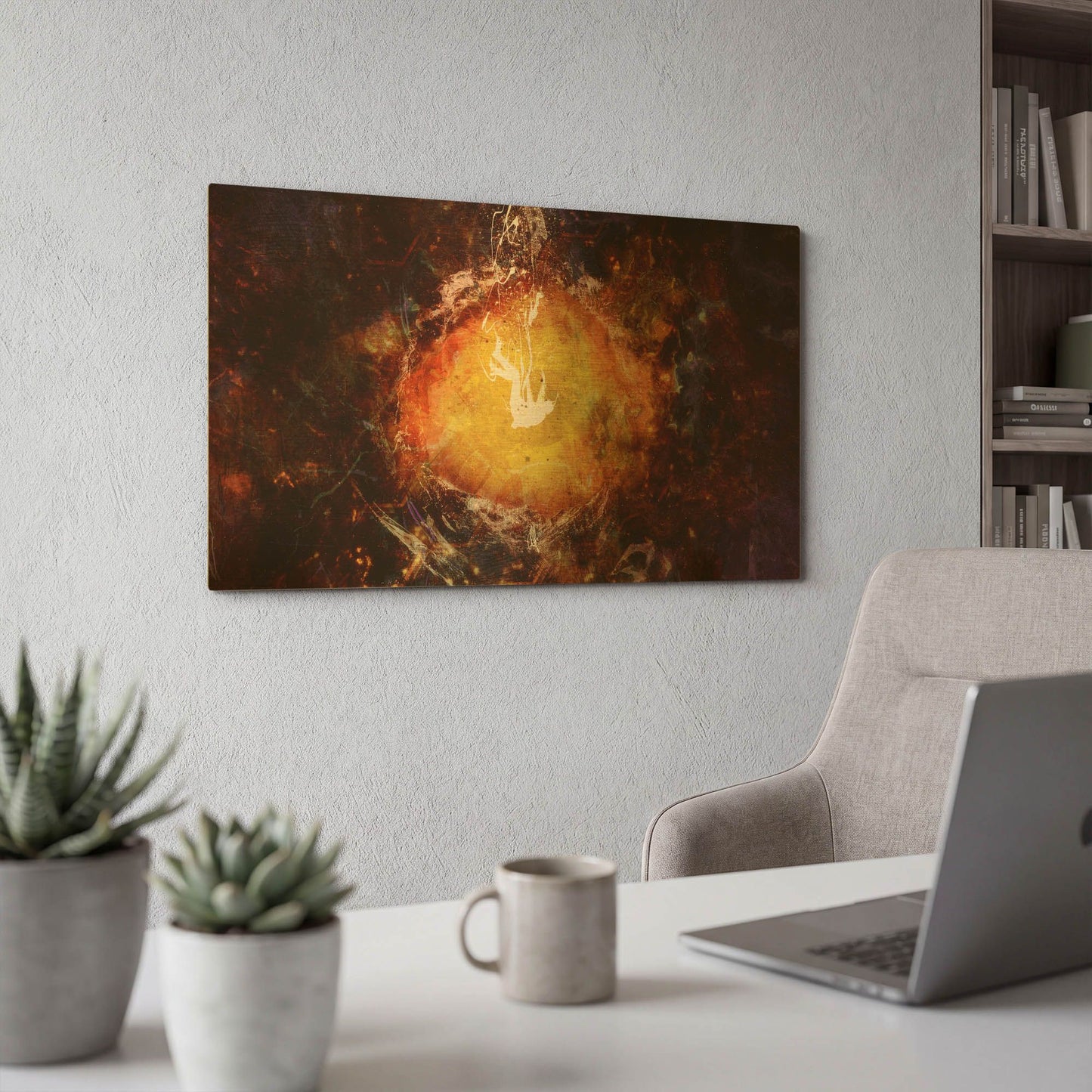 'Destination Nowhere' By Mario Sanchez Nevado Gold Metal Wall Art