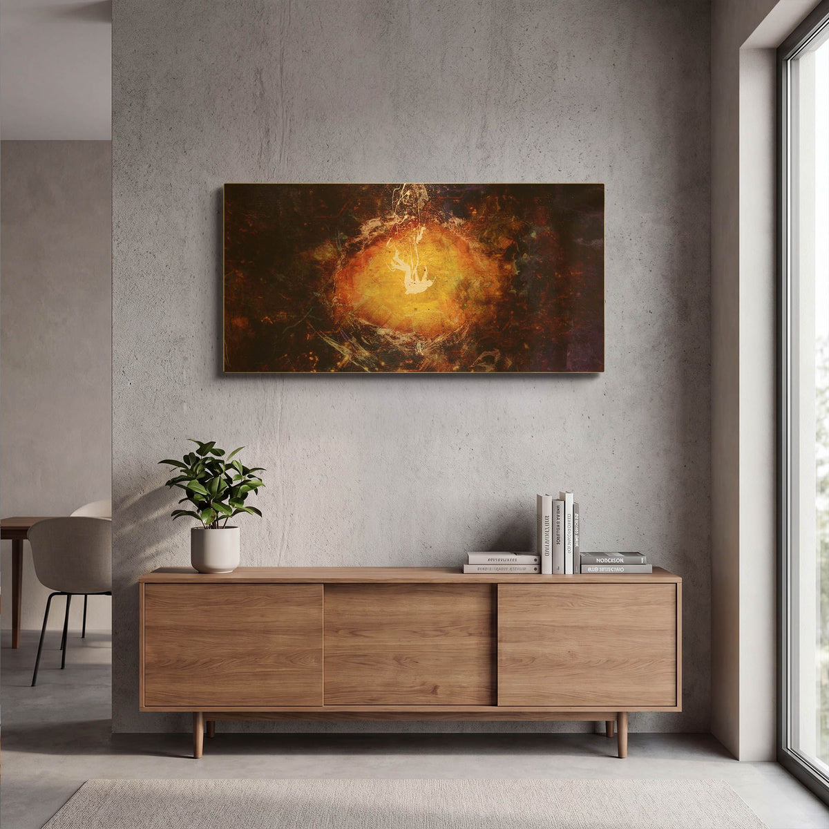 'Destination Nowhere' By Mario Sanchez Nevado Gold Metal Wall Art