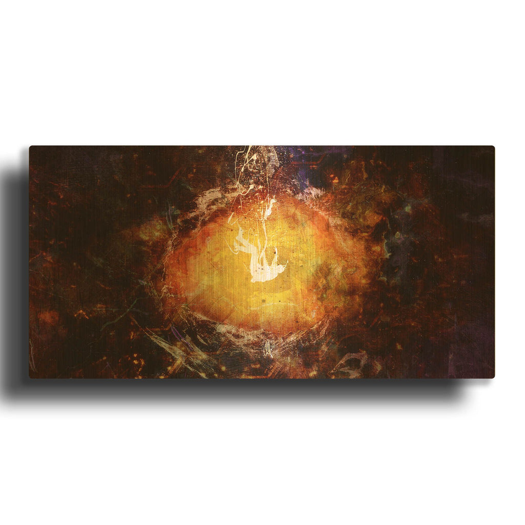 'Destination Nowhere' By Mario Sanchez Nevado Gold Metal Wall Art