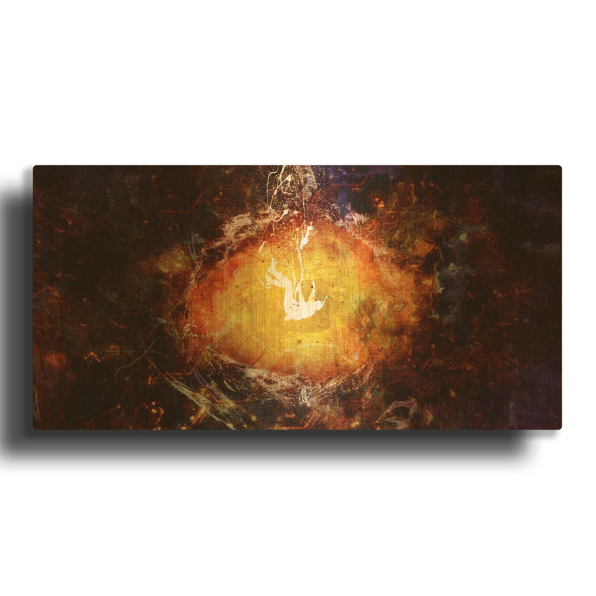 'Destination Nowhere' By Mario Sanchez Nevado Gold Metal Wall Art