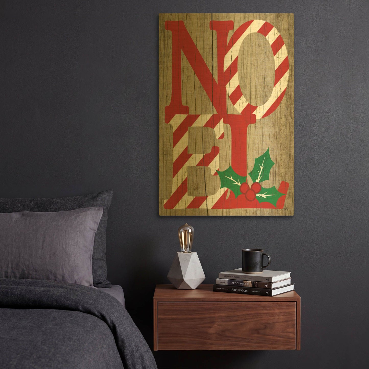 'Noel' By Misty Michelle Gold Metal Wall Art