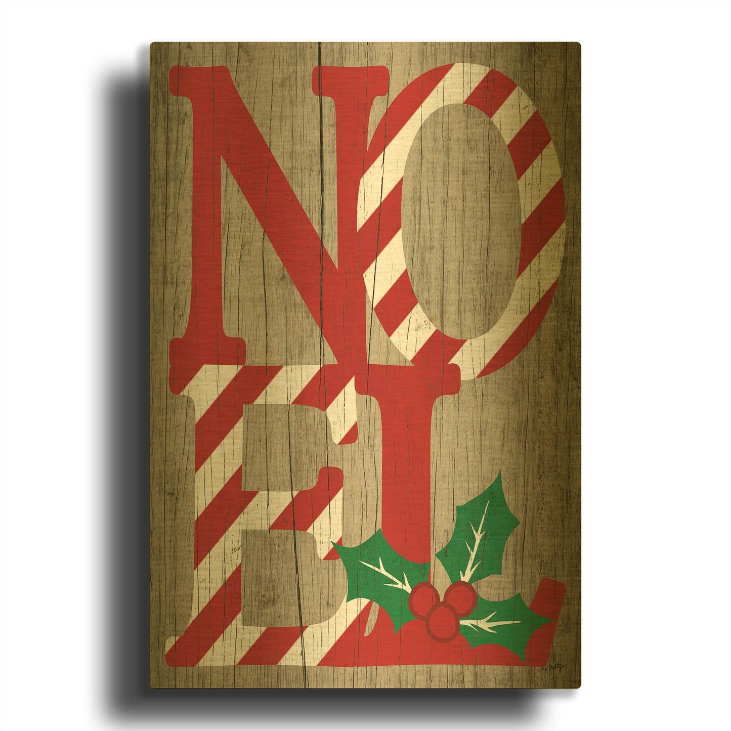 'Noel' By Misty Michelle Gold Metal Wall Art
