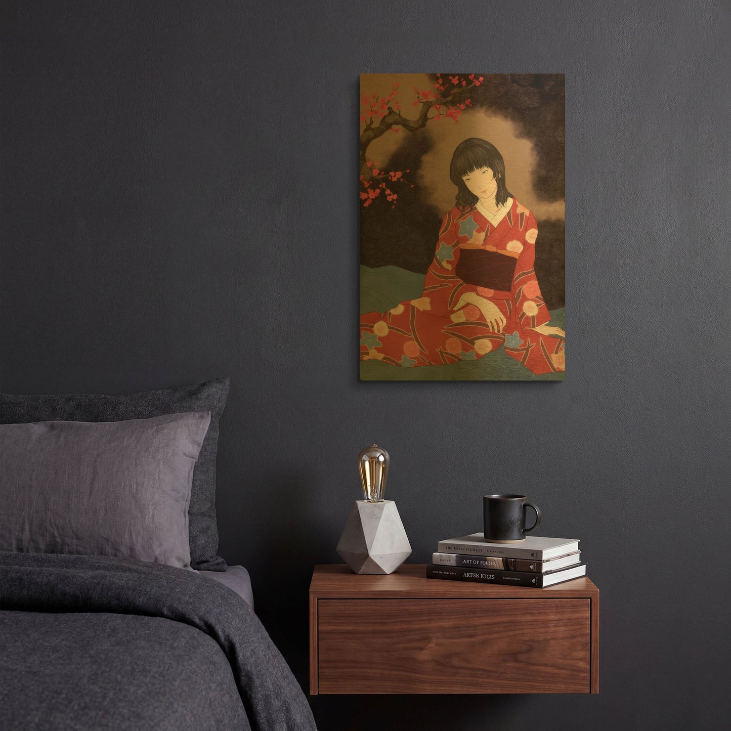 'Harutonari' By Sai Tamiya Gold Metal Wall Art