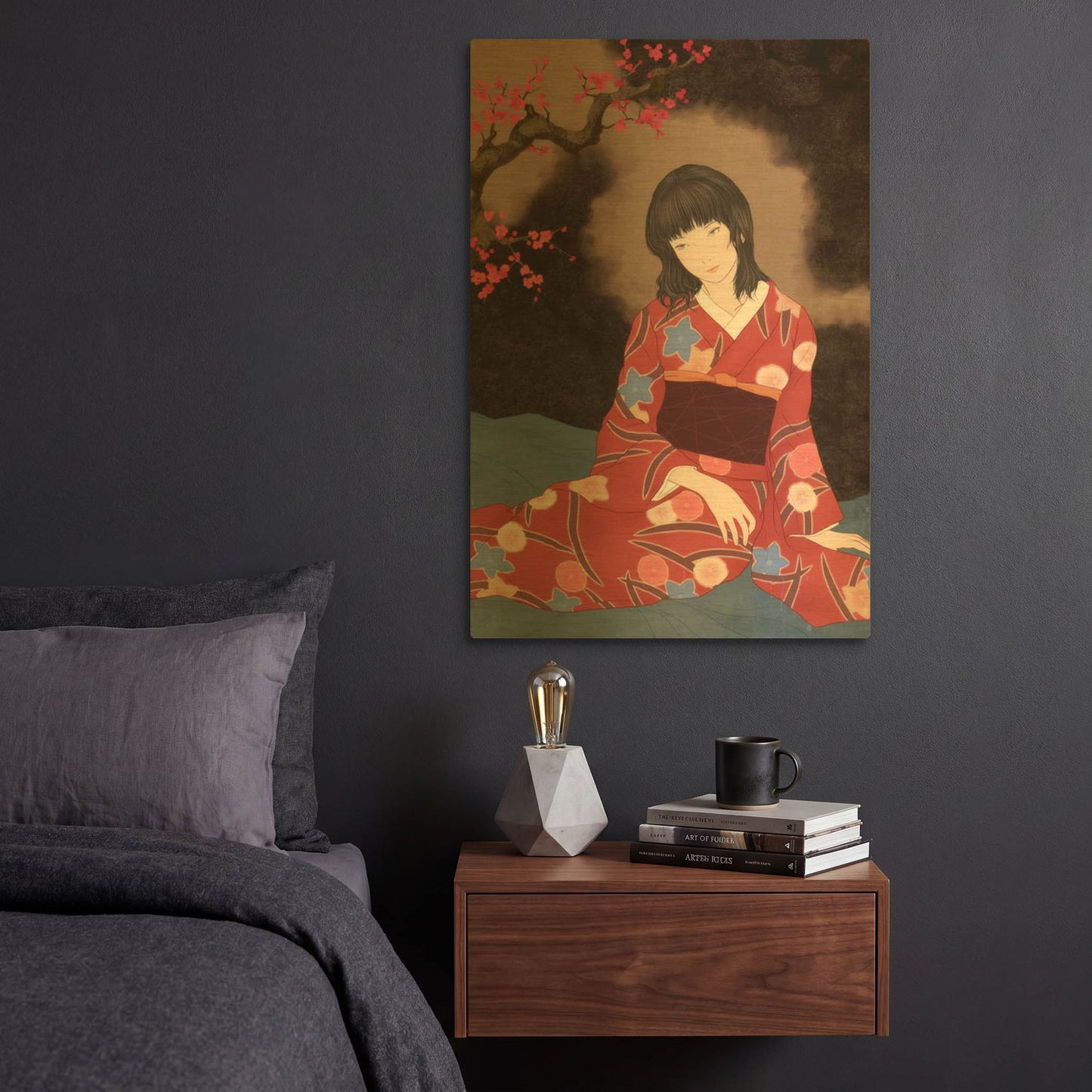 'Harutonari' By Sai Tamiya Gold Metal Wall Art