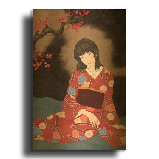 'Harutonari' By Sai Tamiya Gold Metal Wall Art