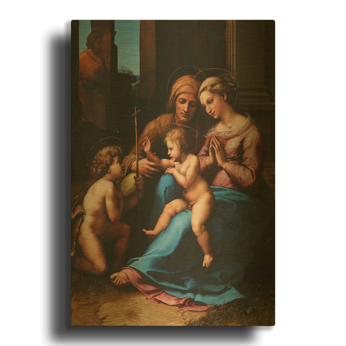 'Madonna of Divine Love' By Raphael Gold Metal Wall Art