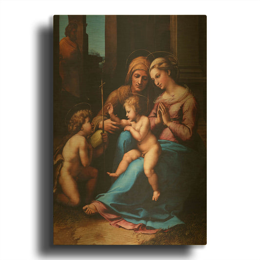 'Madonna of Divine Love' By Raphael Gold Metal Wall Art