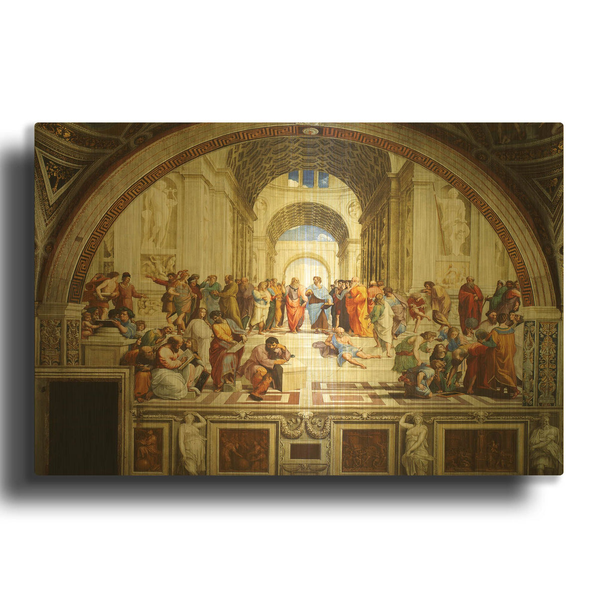 'The School of Athens' By Raphael Gold Metal Wall Art