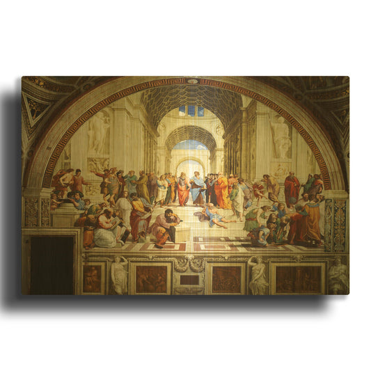 'The School of Athens' By Raphael Gold Metal Wall Art