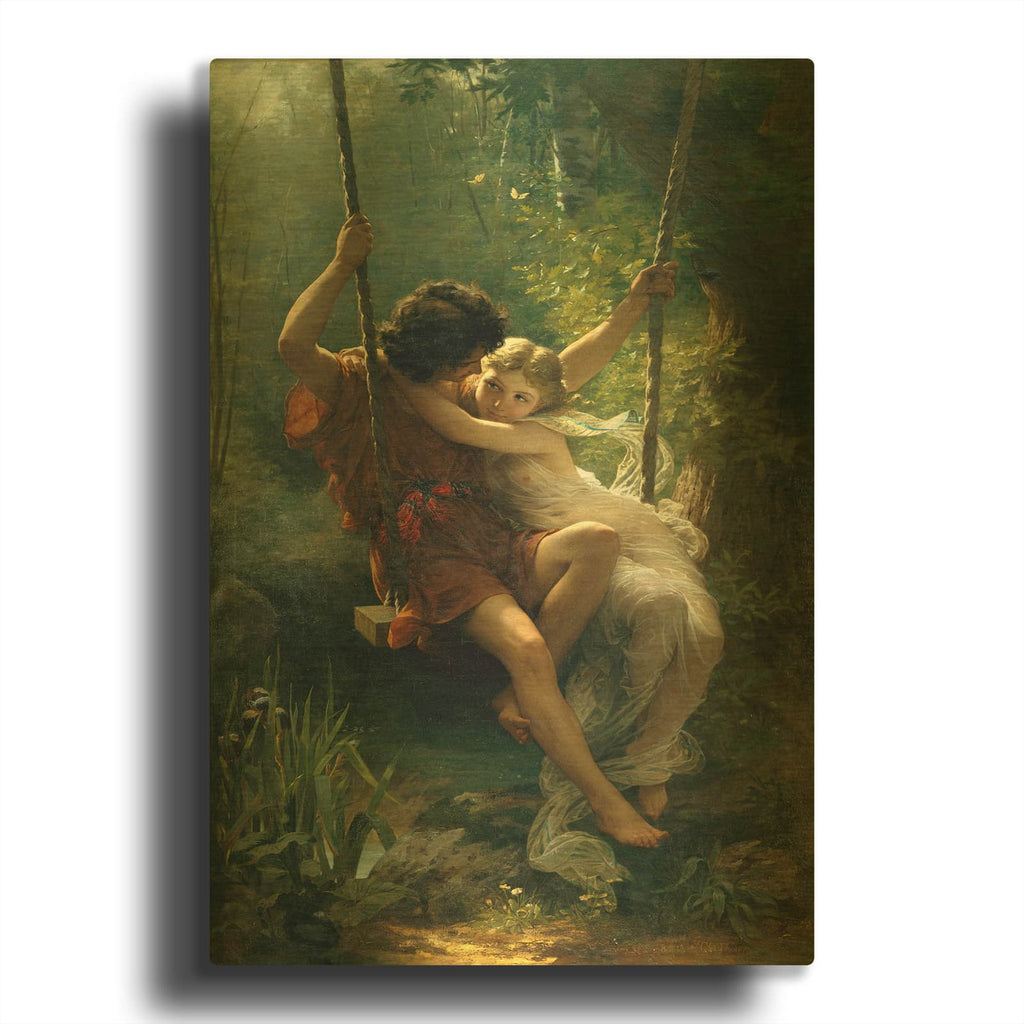 'Springtime' By Pierre Auguste Cot Gold Metal Wall Art