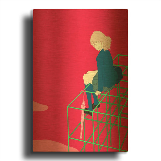 'Jungle Gym' By Sai Tamiya Gold Metal Wall Art
